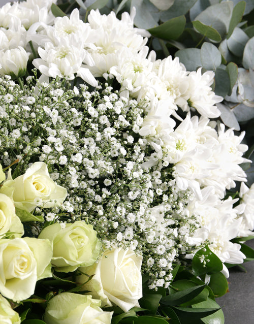 Green and White Funeral Coffin Display – Shining Life - Memories are ...