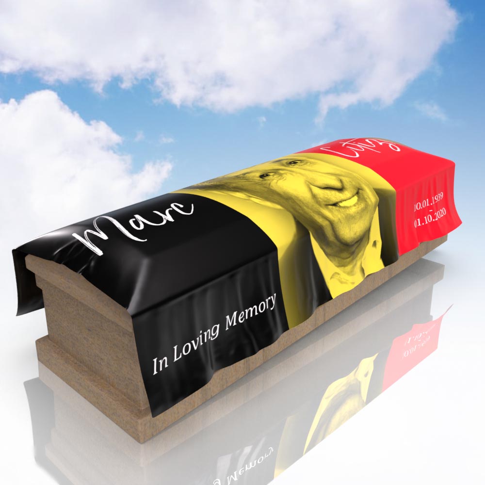 Personalised German Flag Coffin Cover