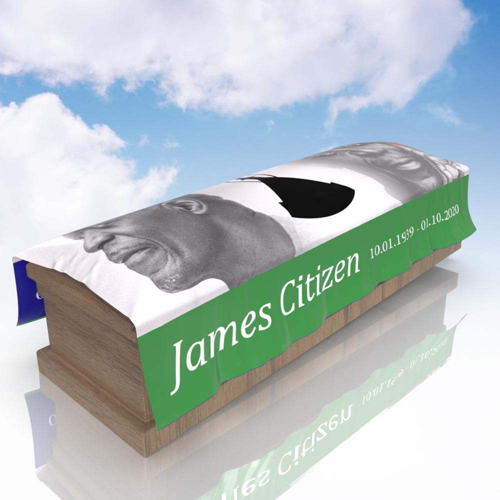 Personalised Lesotho Flag Coffin Cover