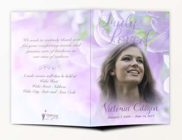 Floral Order of Service Booklet 12