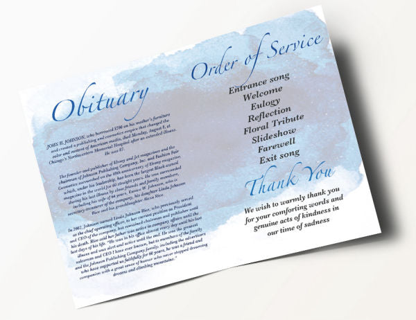 Contemporary Order of Service Booklet 7