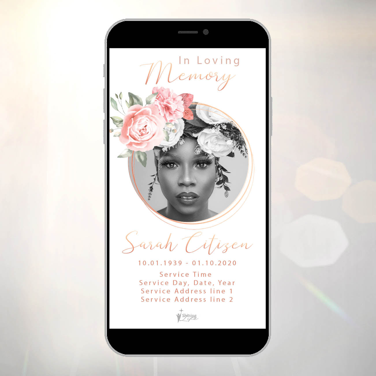 Floral Digital Invitation Tribute 7