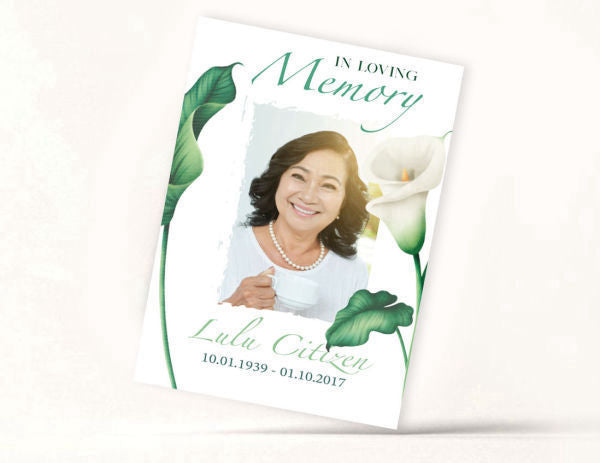 Floral Memoriam Card 3