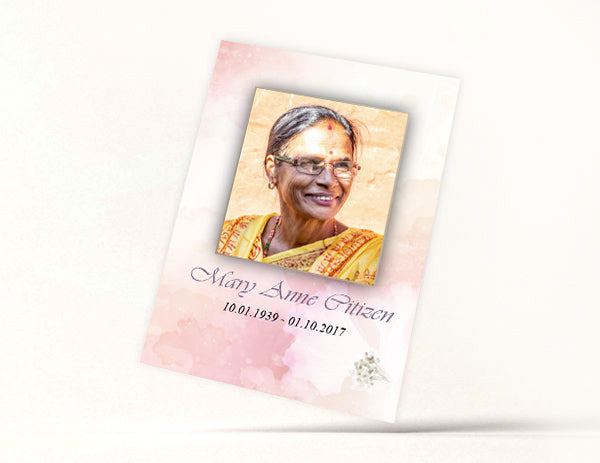 Floral Memoriam Card 4